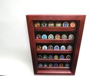 Coin Display w/ glass door (cherry)